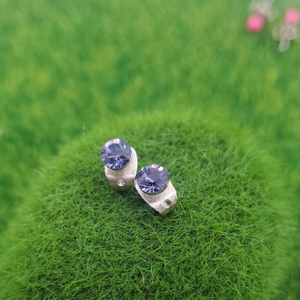 Fairy Crystal Purple Earrings E1031